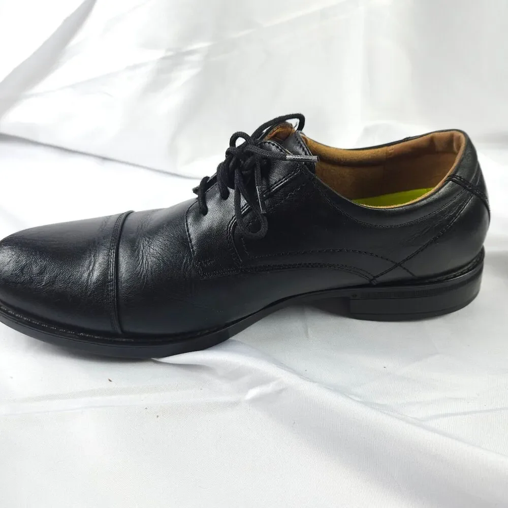 Florsheim Midtown Cap Toe Oxford Ortholite Black Dress Shoes Men's US‎ 9D